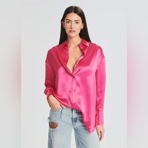 SER.O.YA Mel Revolve Runway Top Hot Pink Size Medium